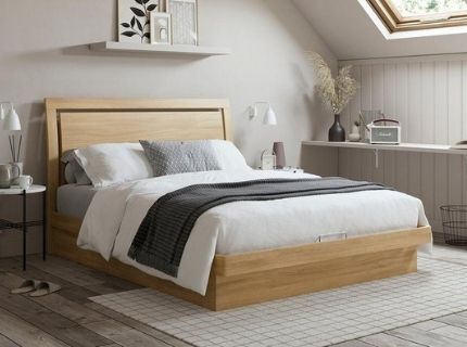 isabella wooden ottoman bed