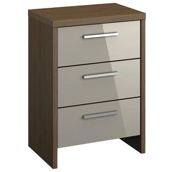 mirabel 3 drawer bedside table