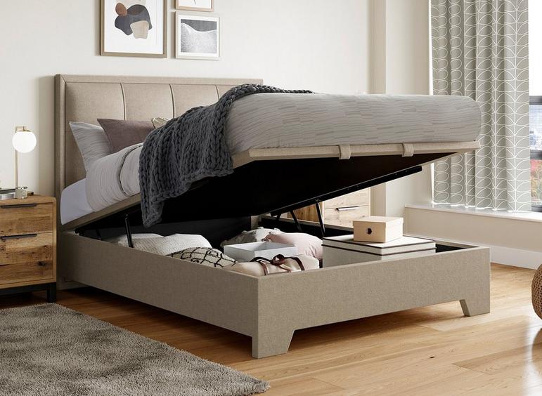 Hopkins Fabric Upholstered Ottoman Bed Frame Reviews