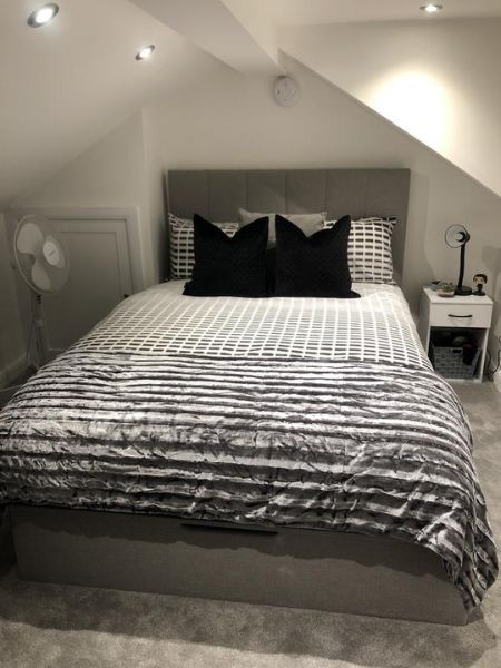 Ealing Ottoman Bed Frame in attic bedroom