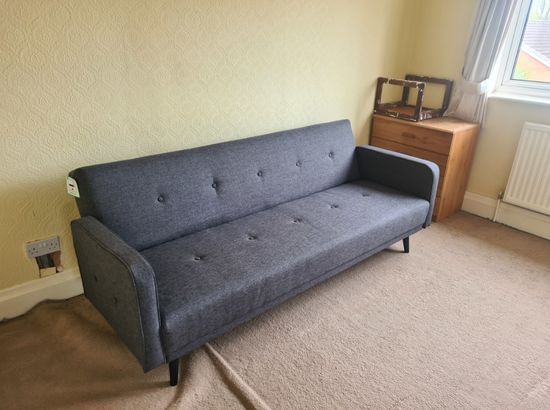 chou sofa bed by made Quartz Blue