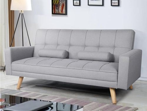 Yaheetech Modern Fabric Sofa Bed 3 Seater Click Clack Sofa