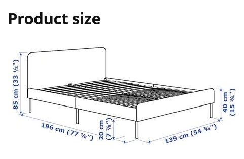 ikea bed size and dimensions