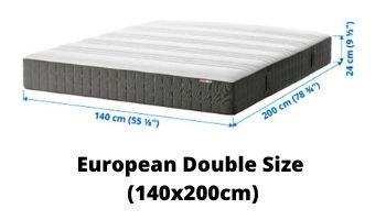 ikea european double size mattress