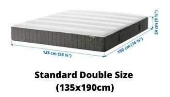 ikea standard double size mattress