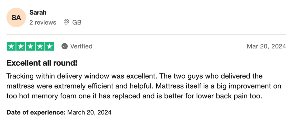 simba mattress positive review
