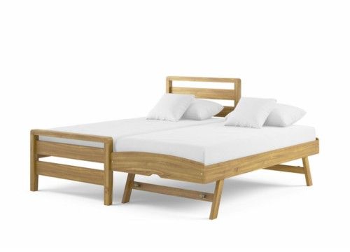 bed with popup trundle super king size