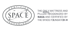 TEMPUR® material certified by Space Foundation
