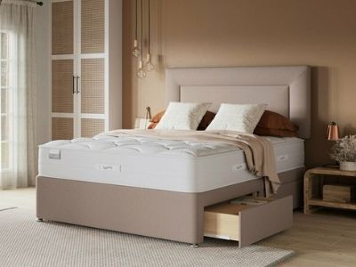 Slumberland Clima Airstream Memory 3000 Divan Bed Set with drawers
