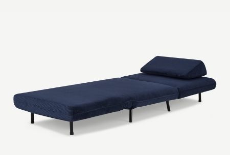 Kahlo Single Seat Sofa Bed in velvet