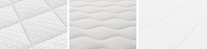 quilted patterns on mattress surface