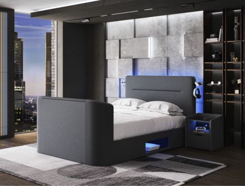 Re-charge Gaming Ottoman TV Bed Frame