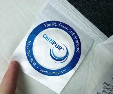 certipur label on mattress