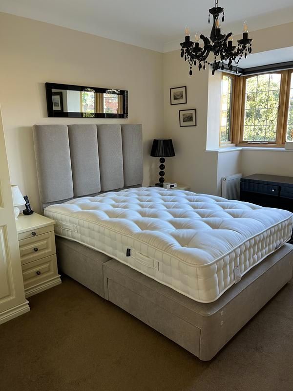 flaxby divan base with headboard and mattress