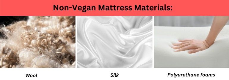 non-vegan mattress materials