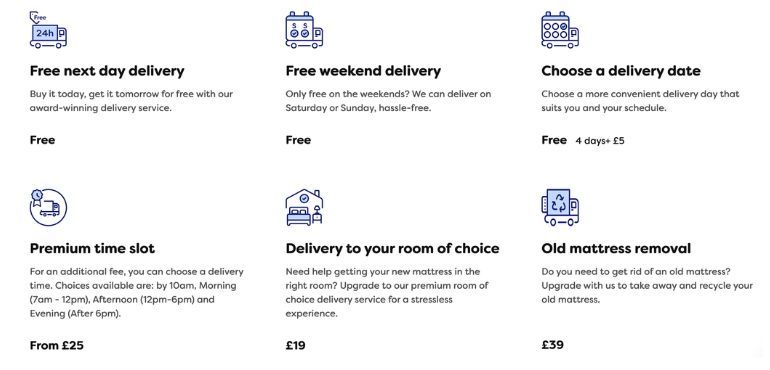 delivery options terms and conditions