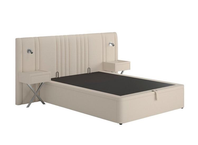 madison ottoman bed with built-in bedside tables