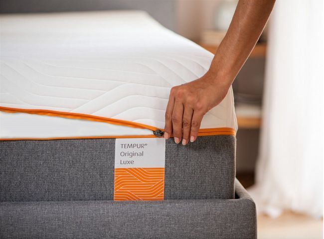 tempur original elite mattress close up photo