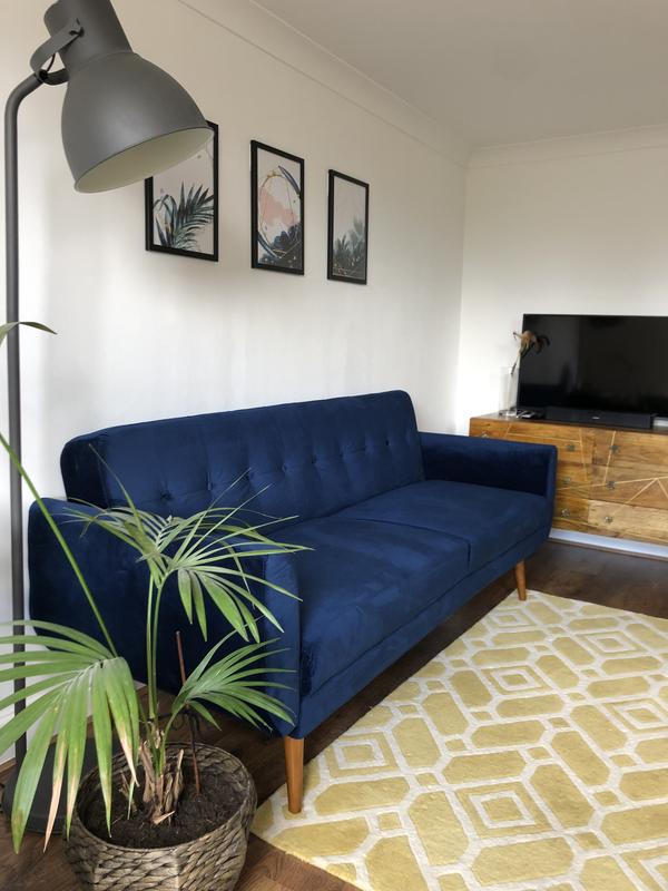 Gallway 3-Seater Clic-Clac Sofa Bed in living room